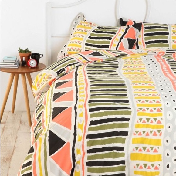 Urban Outfitters Bedding Bauhaus Stripes And Triangles Twin Xl